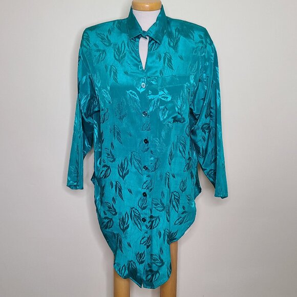 Vintage All That Jazz Oversized Long Blouse - Picture 2 of 6